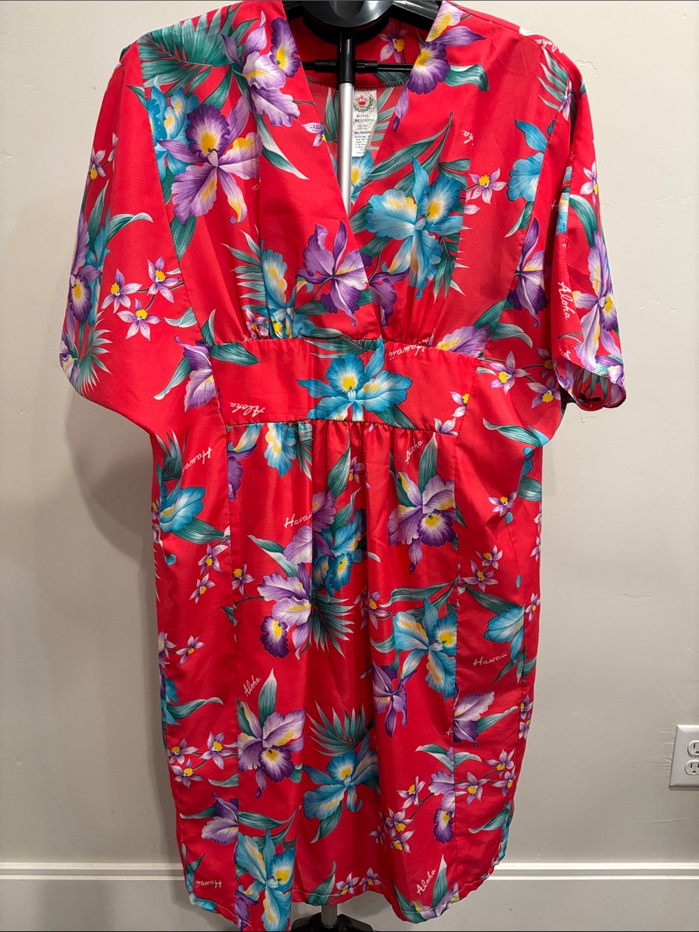 Vintage Royal Creations Floral Hawaiian Muumuu